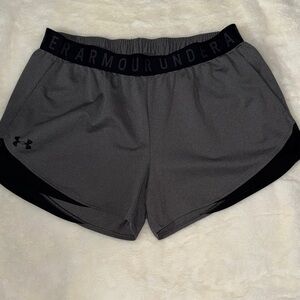 Under Armour Gray & Black Women's Performance Training Shorts